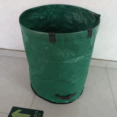 Heavy duty PP foldable 272l garden leaf collect garden bag and waste bag