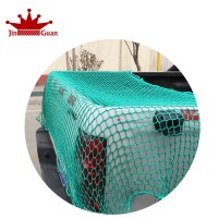 PP green color knotless shipping cargo net truck cover