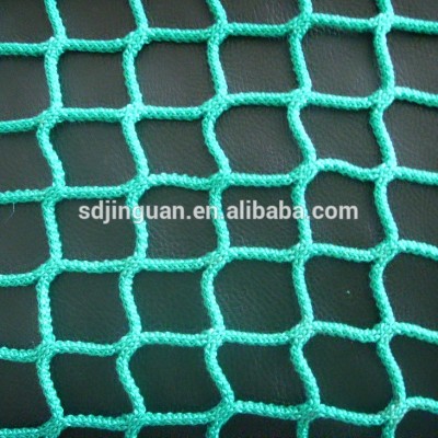 PP good quality green black color knotless cargo net